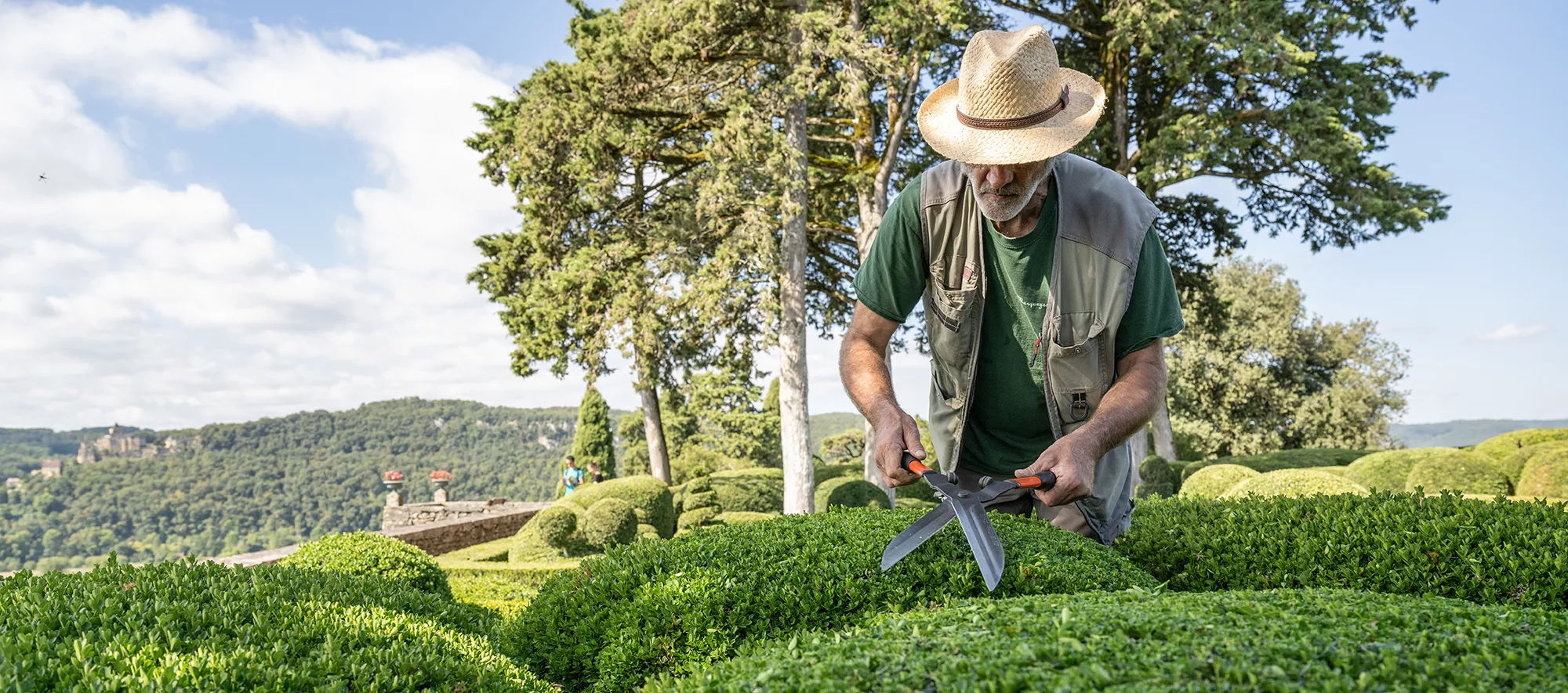 Journée mondiale de la topiaire aux Jardins de Marqueyssac en Dordogne